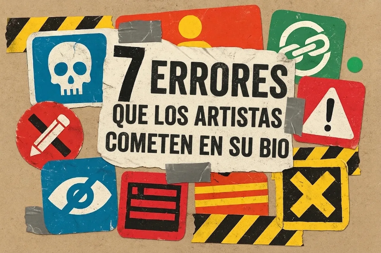 7 errores que los artistas cometen en su biografía… y cómo evitarlos (Guía completa)